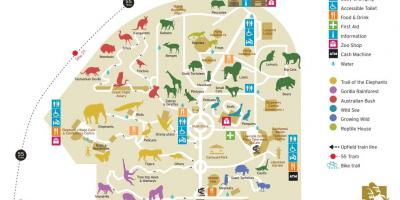 Χάρτης της Melbourne zoo
