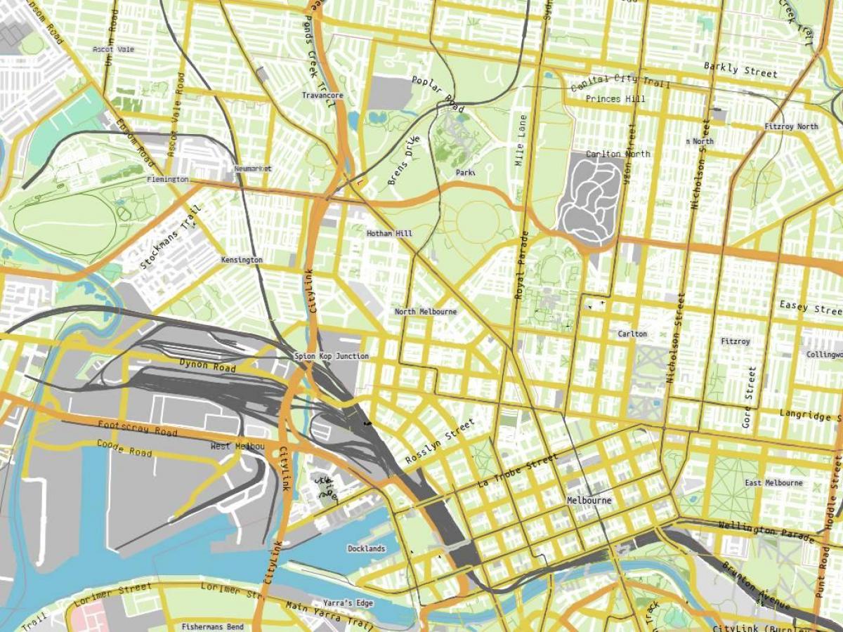 εμφάνιση χάρτη Royal Melbourne hospital