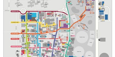 Το πανεπιστήμιο Monash Κλέιτον χάρτης
