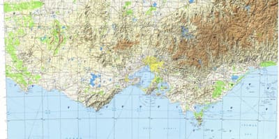 Τοπογραφικός χάρτης της Μελβούρνης