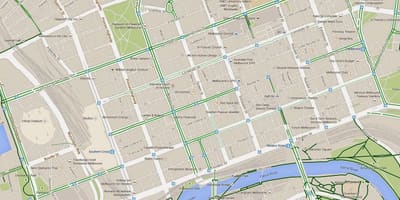 Χάρτης της cbd της Μελβούρνης