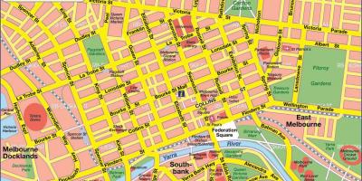 Πόλη της Μελβούρνης χάρτης