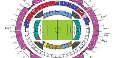 Χάρτης της Etihad stadium Μελβούρνη