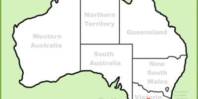 Χάρτης Μελβούρνη, Αυστραλία