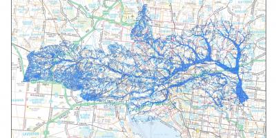Χάρτης της Μελβούρνης πλημμυρών