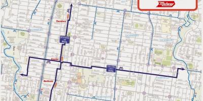 Χάρτης της Μελβούρνης μερίδιο ποδήλατο