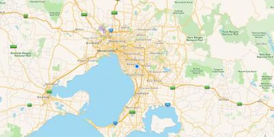 Χάρτης της Μελβούρνης και περιχώρων