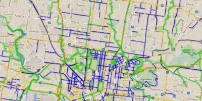 Ποδήλατο μονοπάτια, Μελβούρνη εμφάνιση χάρτη