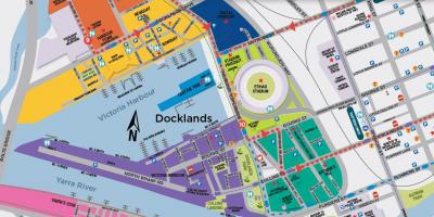 Docklands, Μελβούρνη εμφάνιση χάρτη